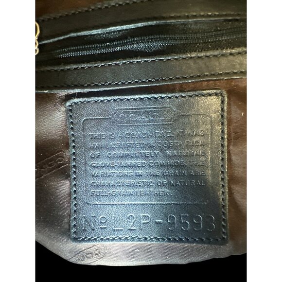 VTG Coach Legacy West Zoe 9593 Black Leather Nickel Mini Hobo Bag Y2K Costa Rica - Picture 8 of 9